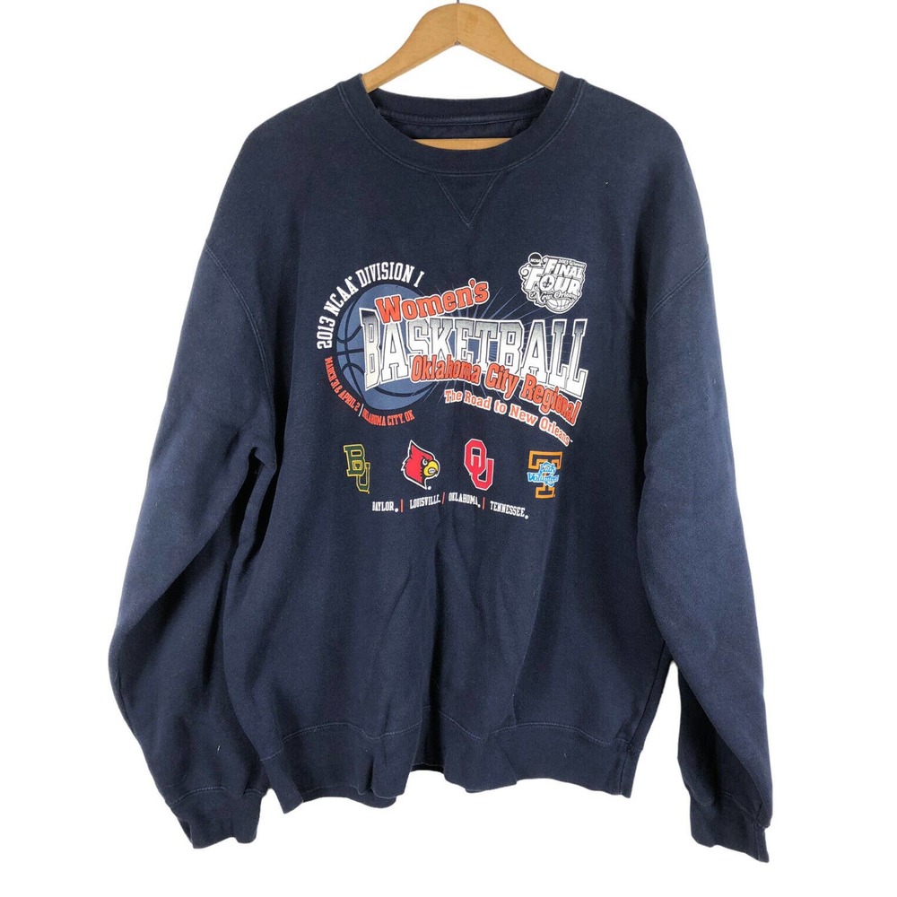 NCAA Final Four Womens Basketball Sweatshirt XL OU Louisville Baylor Tennessee